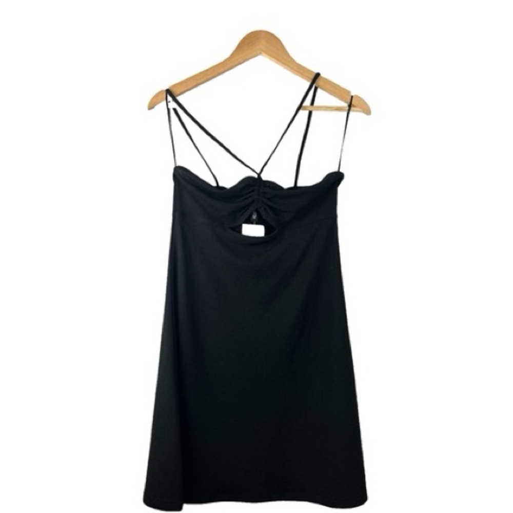 Elegant Black Strappy cut out mini h&m Dress